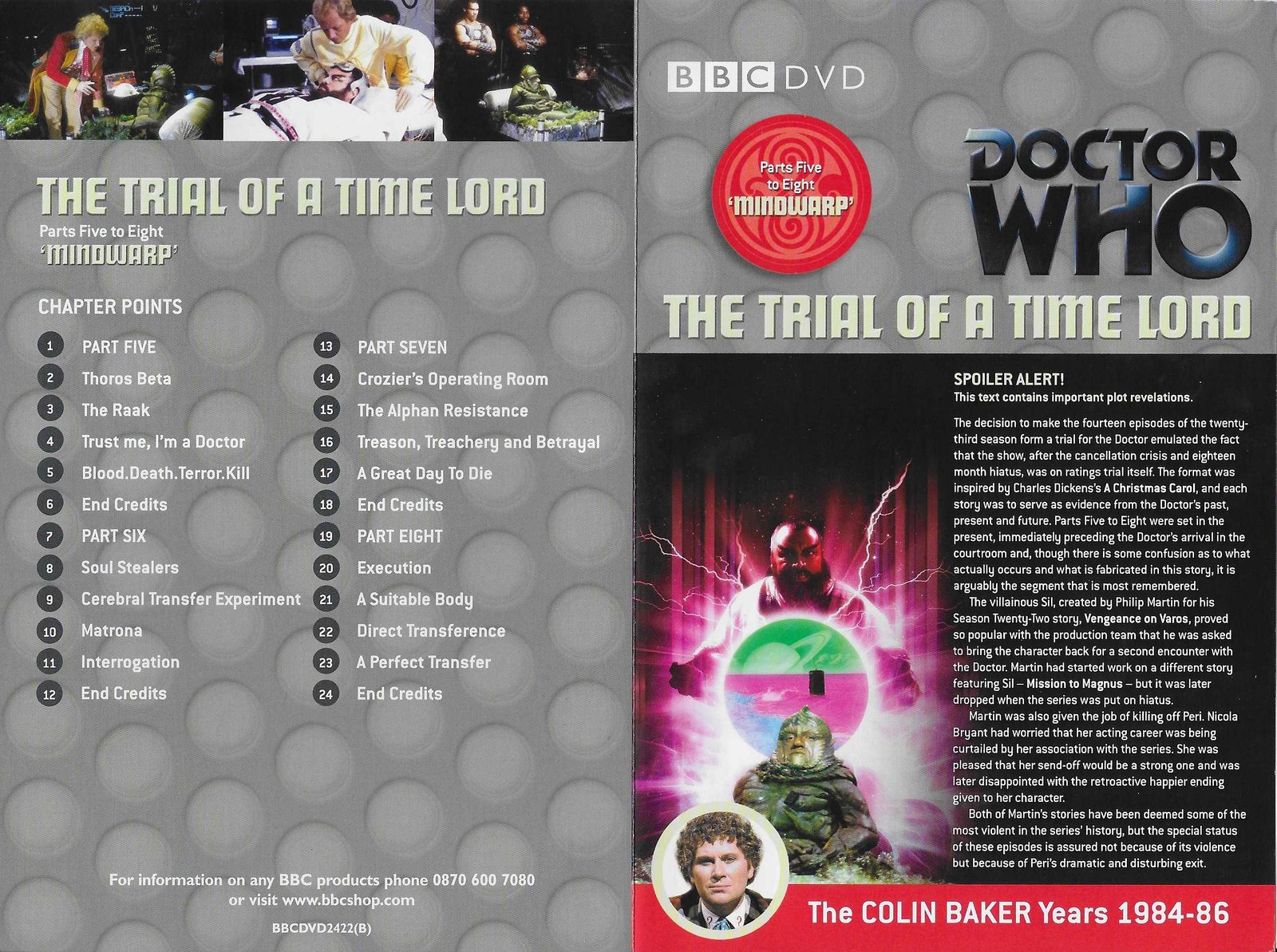 Inserts from BBCDVD 2422B